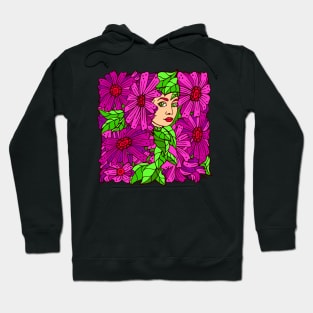 Fantastical Pink Blooms Hoodie